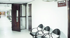 The office of one of the ministers wears a deserted look at the Punjab Secretariat in Chandigarh on Wednesday.
