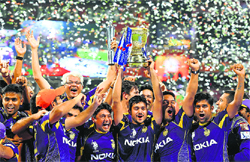 Kolkata Knight Riders clinched their second IPL title by defeating Kings XI Punjab by three wickets in Bangalore on Sunday.