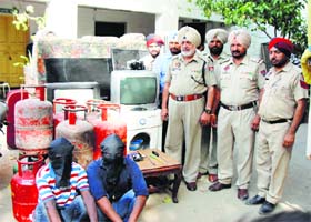 The accused in police custody in Ludhiana