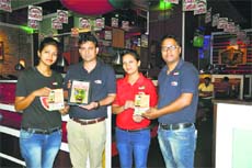 Launch of a football application at Chili’s Bar and Grill