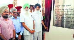 CM Parkash Singh Badal inaugurates the newly constructed office of Punjab Mandi Board in Phase XI, Mohali.