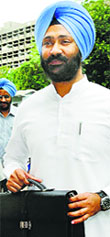 Punjab FM Parminder Singh Dhindsa at the Vidhan Sabha.