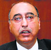 Pakistan High Commissioner in India Abdul Basit addresses a press conference in New Delhi on Friday.