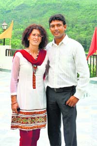 Angela and Prem Lal Raina. Prem, a horticulturist, is managing a hotel