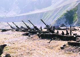 Artillery helped the Indian Army to drive away the intruders