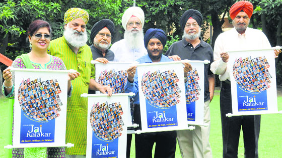 (L-R) Savita Bhatti, GS Channi, Shiv Singh, Jodh Singh, DS Kapoor, Balwinder and Malkit Singh
