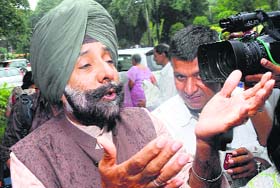 Faridkot ex-MP Jagmeet Singh Brar in New Delhi on Saturday