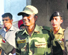 Satyasheel Yadav at Octroi post in RS Pura after release.