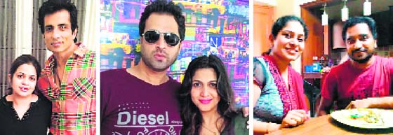 Blood line: (L-R) Malvika and Sonu Sood; harshdeep and Jonita Doda; Preet kamal and Rana Sidhu