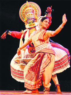 Artistes from New Delhi perform at Tagore Theatre in Sector 18, Chandigarh, on Thursday.