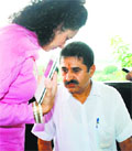 Ram Kumar Chaudhary with his wife.