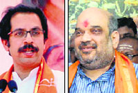 Uddhav Thackeray  and Amit Shah