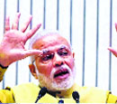 PM Narendra Modi during the launch of the 'Make In India' campaign in New Delhi.