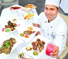 Platter full: Chef Bidesh lays out a sumptuous spread