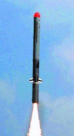 The missile, developed by the DRDO, was test-fired from the Integrated Test Range at Chandipur in Odishas Baleswar district on Friday