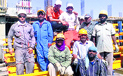 A file photo of Punjabi men working for a construction firm in Iraq
