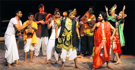 Drama kings: As part of Vigilance Awareness Week, the Income Tax Department organised a cultural programme at Punjab Kala Bhawan, Sector 16, on Tuesday