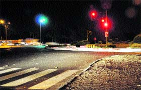 The Tribune roundabout in Chandigarh on Tuesday