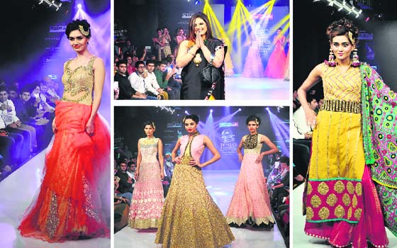 Fashion lane: Models display creations by various designers Photos: Inderjeet Verma