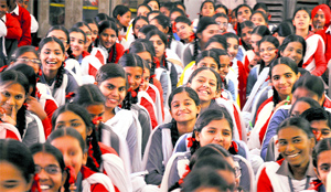 Students attend a guidance programme at Government Senior Secondary School, PAU.