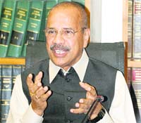 Law Minister DV Sadananda Gowda in Delhi on Wednesday