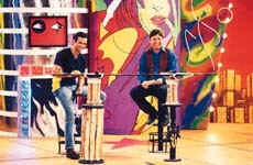 Abbas with Rohit Roy on Sony’s 'Toofan Mail'