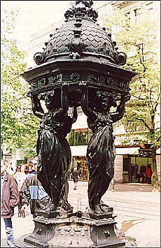 Statues dot most of the streets in Switzerland