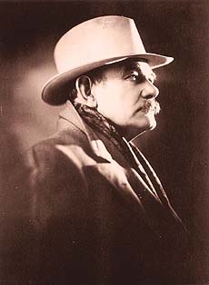 A portrait of Gutzon Borglum, sculptor of Mount Rushmore National Memorial