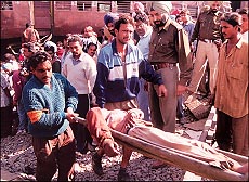 The Railways Ministery claims that the Indian system is one of the safest in the world, mishaps like this notwithstanding.