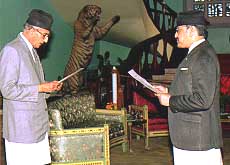 Nepal Prime Minister Girija Prasad Koilala.