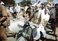 Chief Minister of Delhi Sahib Singh Verma was fined Rs 100 by the Delhi Traffic Police for driving a scooter without helmet in South Delhi on Tuesday.