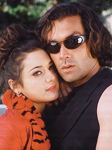 Looking good together... Preity Zinta and Bobby Deol in Soldier