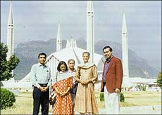This photo of Indian journalists (near Faisal Mosque) was clicked by an intelligence officer, who was shadowing them incognito