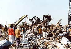Accident site.