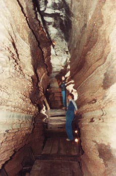 Inside the caves