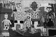 One of the paintings sent by a YPS student under the exchange programme	— Photo by Subhash