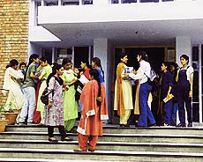 With the teachers calling off their strike, colleges are again abuzz with activity. Photo by Pankaj Sharma