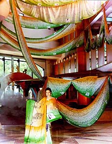 World's longest saree