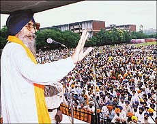Mr Simaranjit Singh Mann, president of the Shiromani Akali Dal (A)