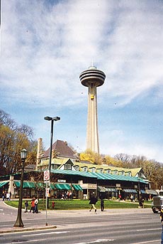 Niagara Falls on the US-Canadian border