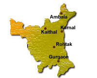 Haryana state map