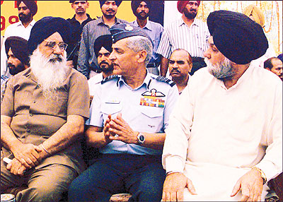 Air Chief Marshal A.Y. Tipnis, Chief of the Air Staff, who inaugurated the International Sports Festival