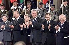 President Clinton and other heads of state