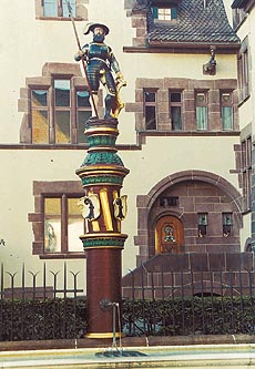 A typical fountation with the Basle symbol