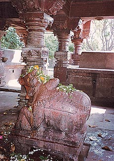 The Nandi bull at the temple
