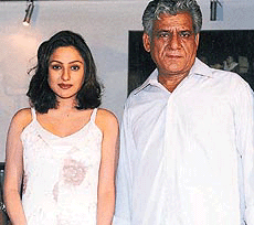Pretty Priyanka with Om Puri