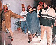 Ved Prakash, Executive Director, Punwire, being produced in the court