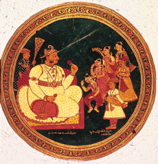 King and the devadasis, Tanjore, by a local artist, C.1800