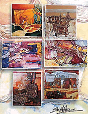 Paintings of Shobha Patki and Mukund Kelkar, established artists from Maharashtra, which will feature in an exhibition at Government Art Gallery, Chandigarh, from December 15 