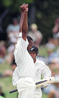 West Indies bowler Courtney Walsh
